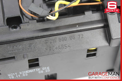 03-06 Mercedes W211 E55 E500 Center Console Control Switch Panel 2116800552 OEM
