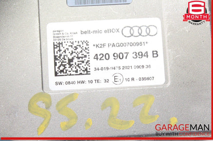 18-24 Audi S5 A5 Seat Belt Seatbelt Microphone Control Module Unit 420907394B