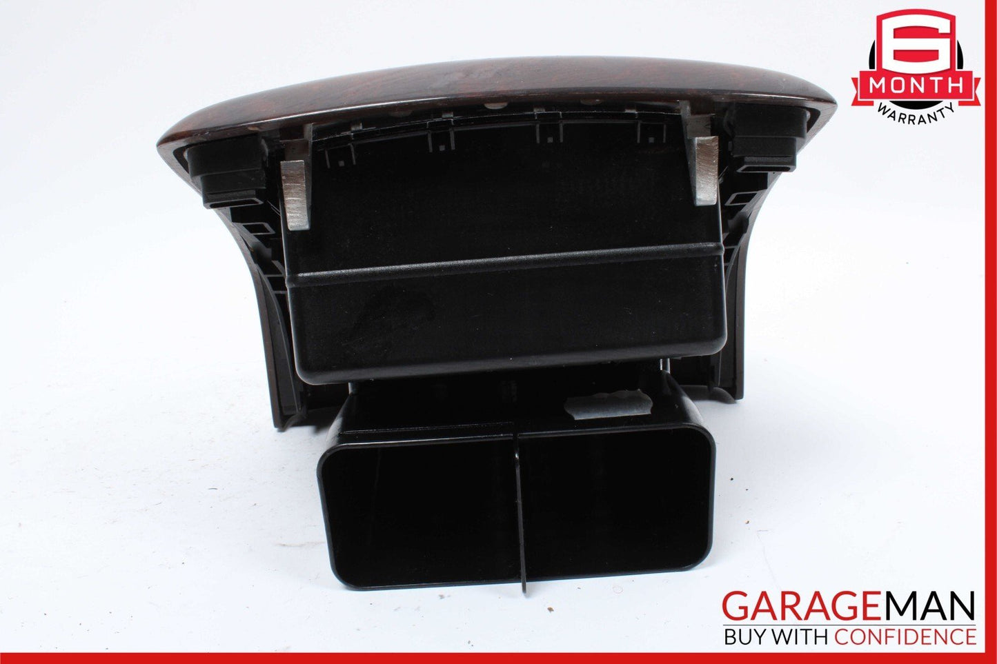 07-13 Mercedes W221 S550 Rear Center Console AC A/C Air Vent Trim Wood OEM