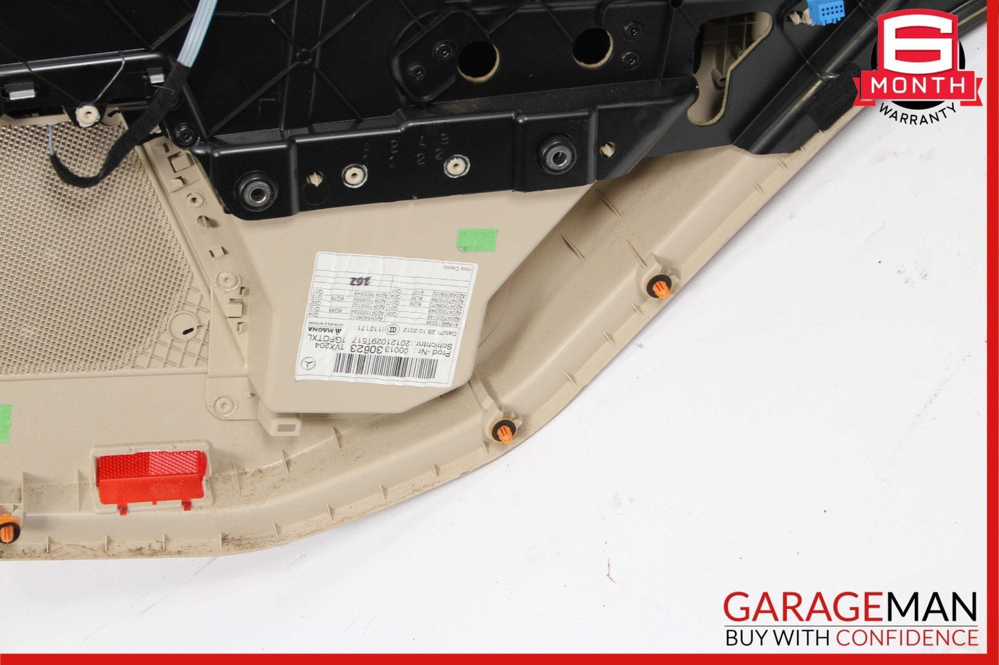 10-15 Mercedes X204 GLK320 GLK230 Rear Left Driver Interior Door Panel Beige OEM