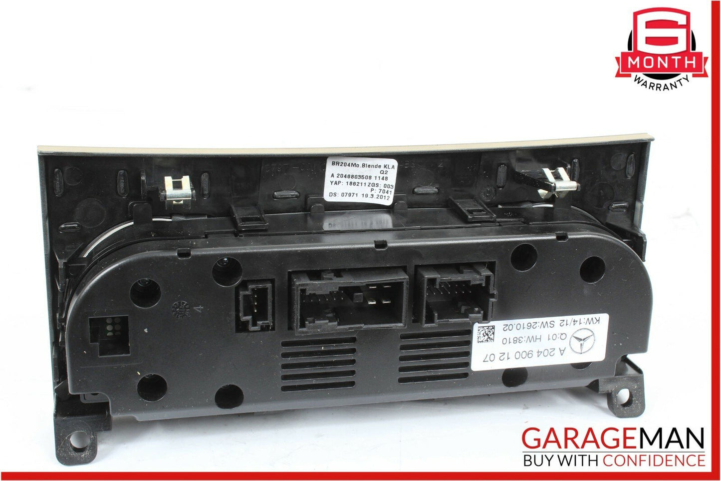 12-14 Mercedes W204 C250 AC A/C Heater Climate Temperature Control Switch Beige