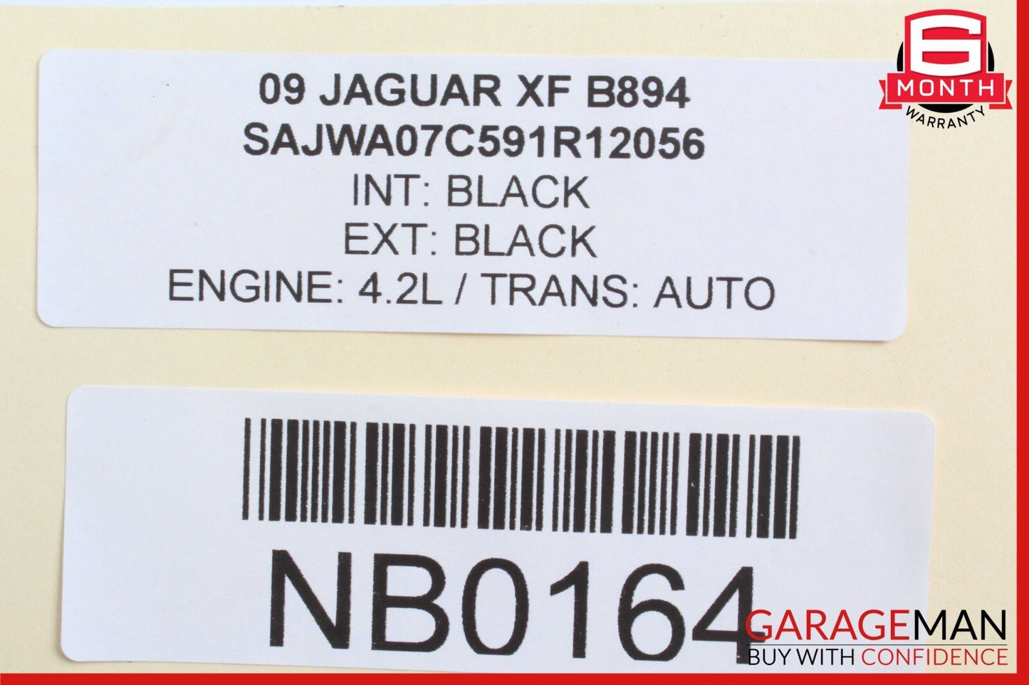 09-11 Jaguar XF Right Supercharged Housing Air Duct Scoop Suction w/ Cooler OEM