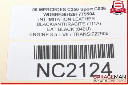 01-07 Mercedes W203 C350 Sport Rear Left Side Door Control Module 2038202185 OEM