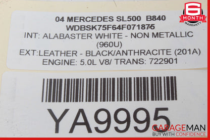 03-06 Mercedes R230 SL500 SL55 AMG Right Side Exterior Door Handle White OEM