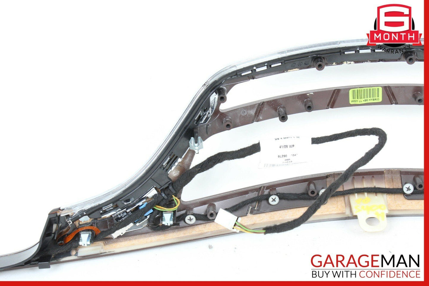 10-13 Mercedes W221 S400 Hybrid Center Dashboard Dash Trim Molding Panel Wood