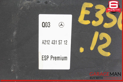 10-16 Mercedes W212 E350 ESP ABS Anti Lock Brake Pump 2124315712 OEM