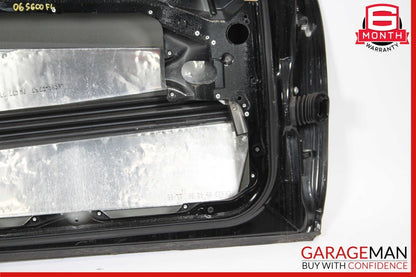07-13 Mercedes W221 S550 Front Left Exterior Door Shell Frame Panel Black