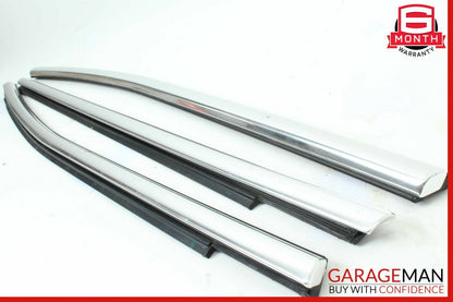 14-17 Maserati Ghibli Rear Exterior Door Chrome Trim Molding Panel Cover Set OEM