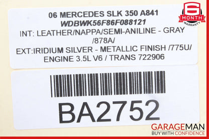 05-11 Mercedes R171 SLK350 SLK55 Front Windshield Rain Sensor 1718203726 OEM