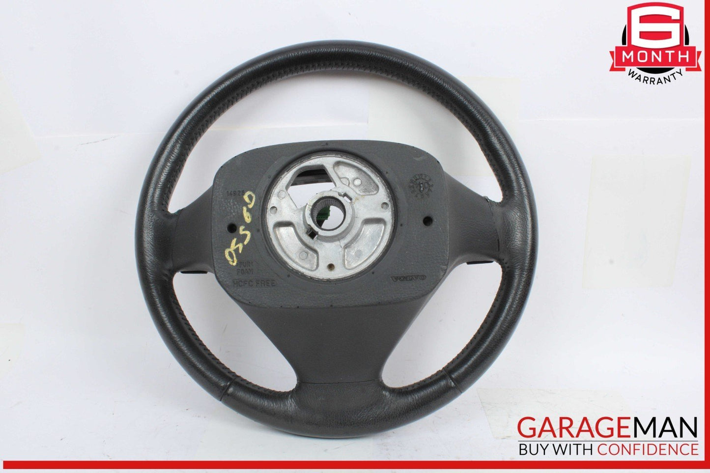 01-09 Volvo S60 Steering Wheel Assembly w/ Controls Black 30680819 OEM