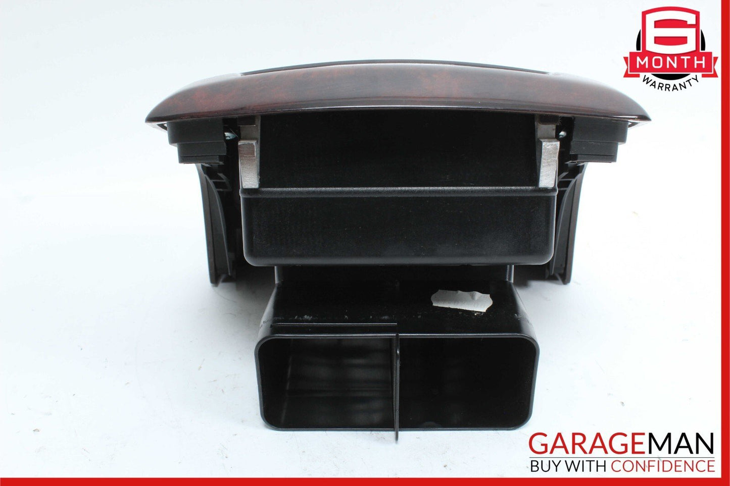 07-13 Mercedes W221 S550 Rear Center Console AC A/C Air Vent Trim Assembly Wood