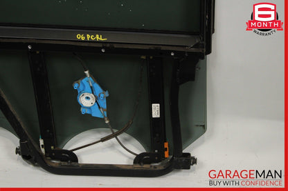 03-06 Porsche Cayenne 955 Rear Left Door Frame Window Regulator Glass Assy