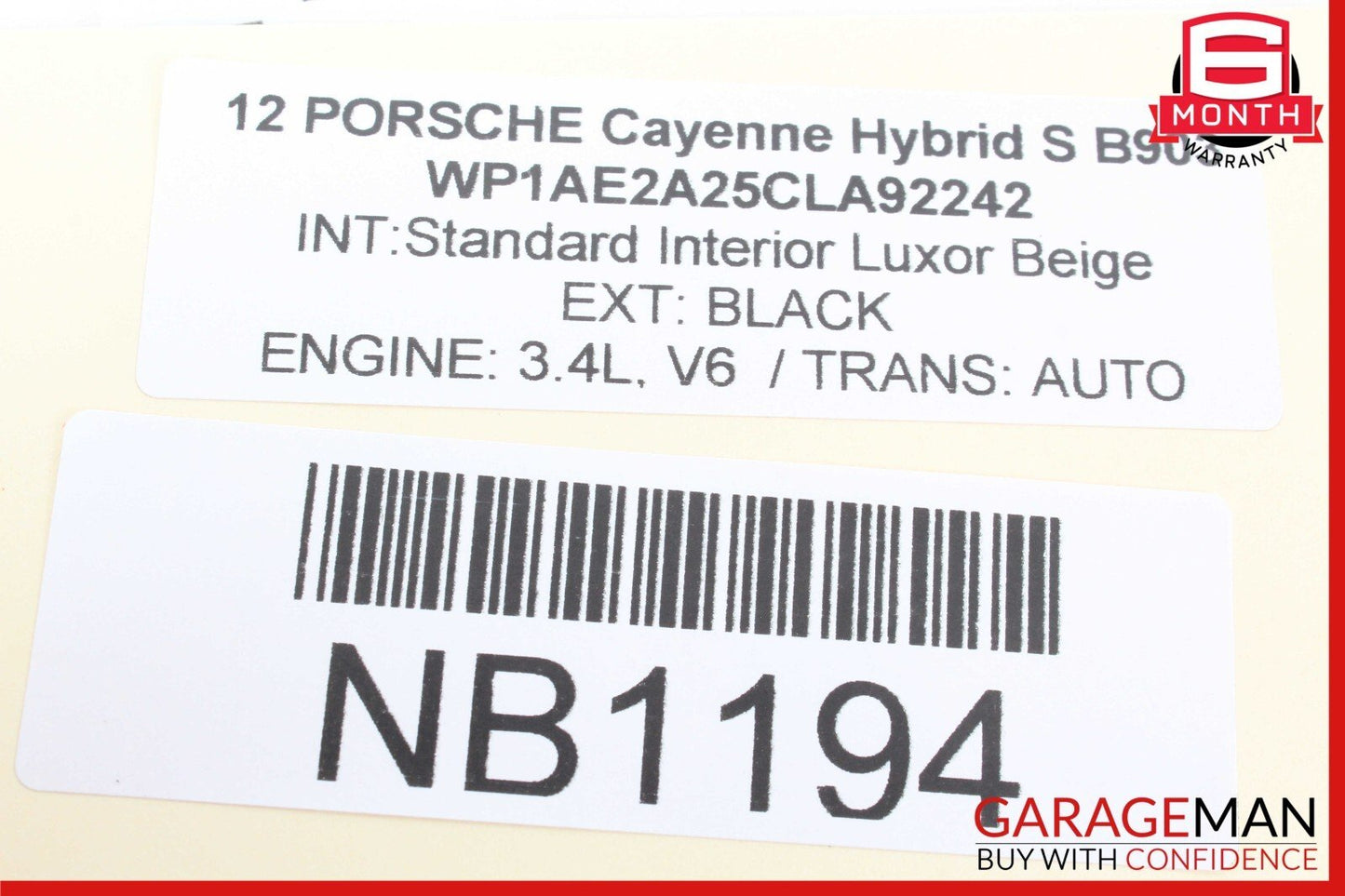 11-14 Porsche Cayenne S 958 Ignition Switch Control Module w/ Key 7PP905865 OEM