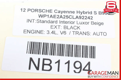 11-14 Porsche Cayenne S 958 Ignition Switch Control Module w/ Key 7PP905865 OEM