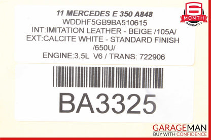 10-16 Mercedes W212 E350 CLS400 Front Left Side Lower Wishbone Control Arm OEM