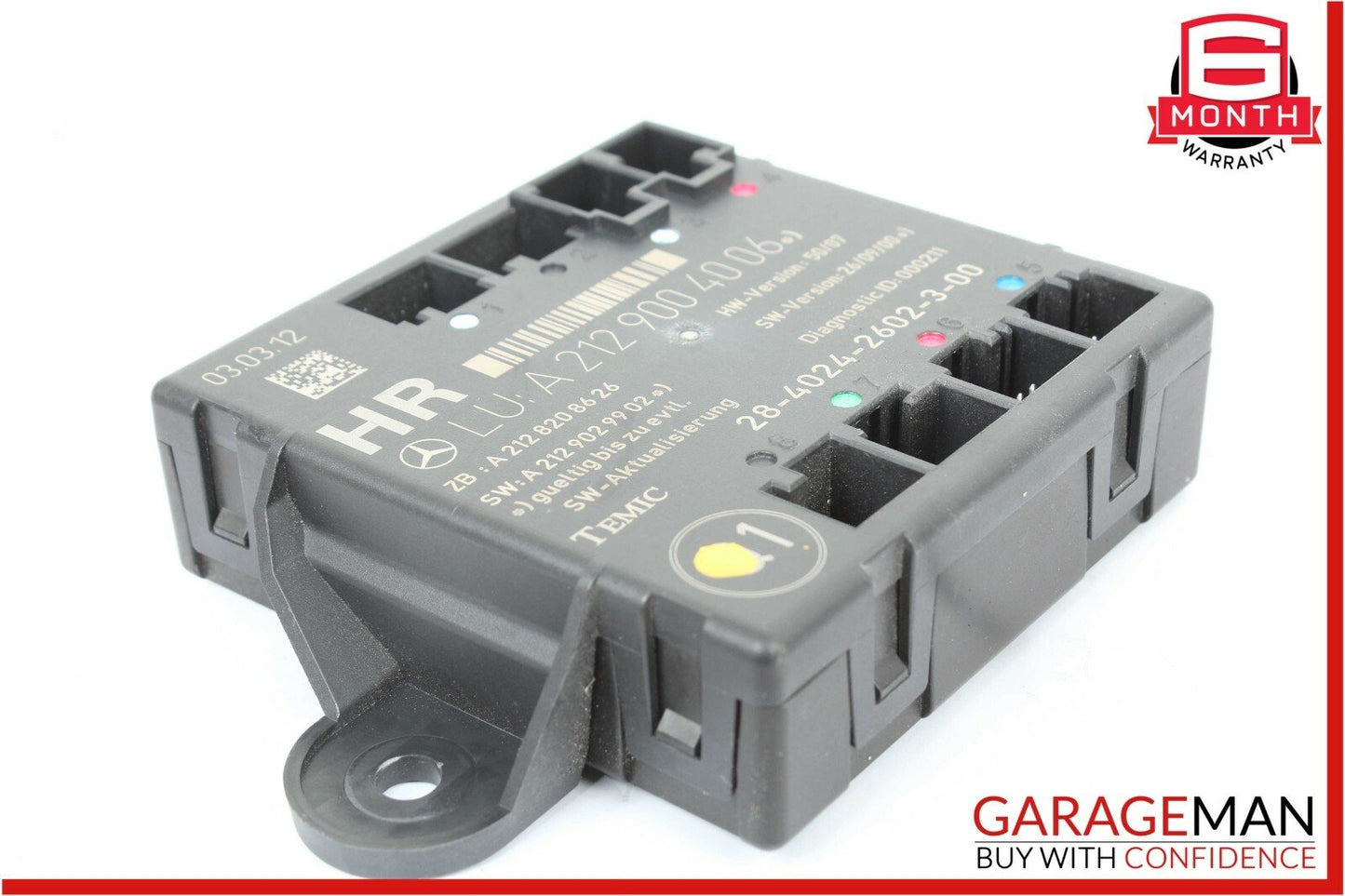 08-14 Mercedes W204 C250 C300 Sedan Rear Right Side Door Controller Module Unit