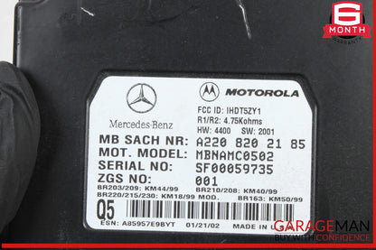00-06 Mercedes W163 ML320 Voice Command Control Module 2208202185 OEM