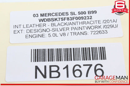 00-06 Mercedes R230 SL500 ML320 ML500 E55 AMG Voice Command Control Module Unit