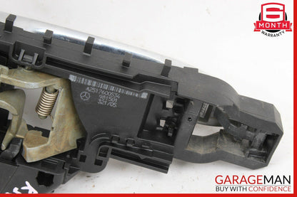 06-12 Mercedes GL450 R350 ML550 Rear Left Side Exterior Door Handle Silver OEM
