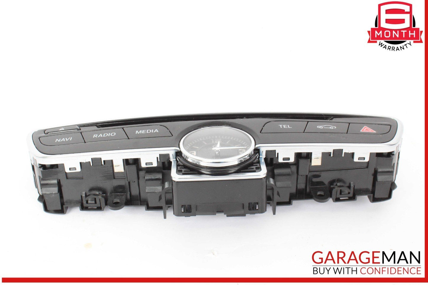 15-18 Mercedes W205 C300 Center Dashboard Hazard Control Switch w/ Clock Assy