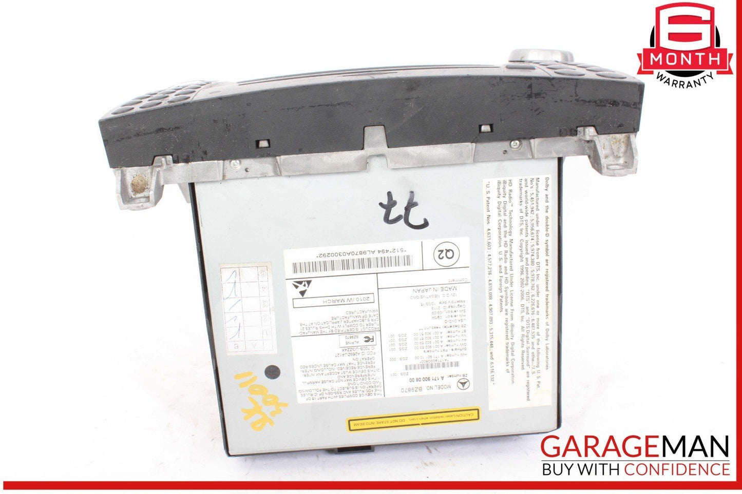 09-11 Mercedes R171 SLK300 SLK55 Head Unit Radio AM/FM CD Player 1719000800 OEM