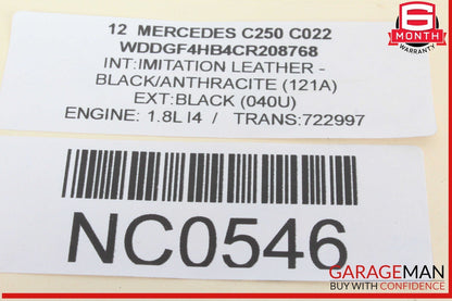 10-18 Mercedes W204 C250 Front Left Side Seat Control Module 1729007500 OEM