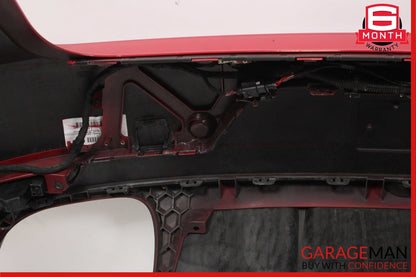 15-18 Porsche Macan 95B Rear Bumper Cover Panel Park Assist Assembly Red OEM