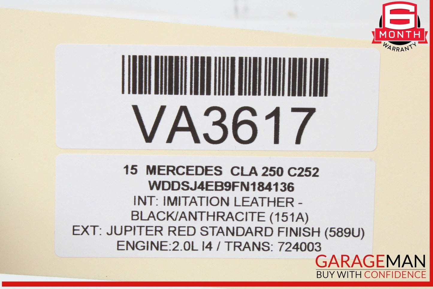 12-20 Mercedes W117 CLA250 Parking Brake Release Handle 2469050451 OEM