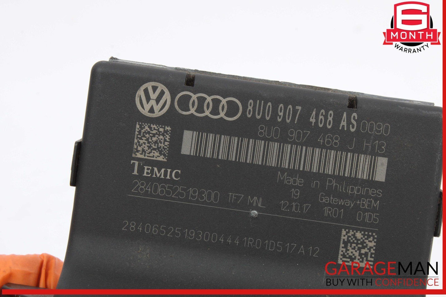 15-18 Audi Q3 Gateway Interface Computer Control Module 8U0907468AS OEM