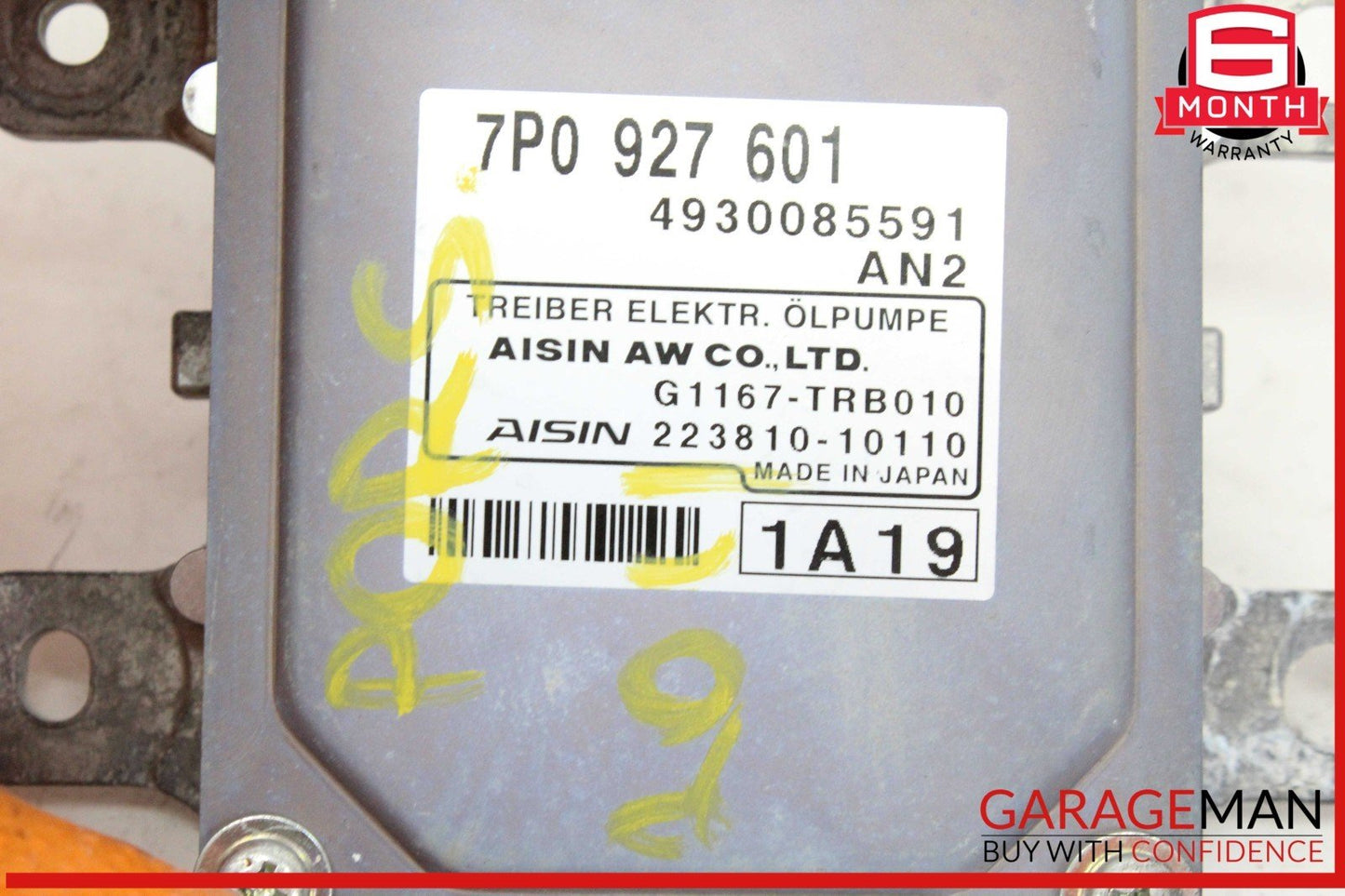 11-18 Porsche Cayenne 958 Hydraulic Oil Pump Control Module 7P0927601 OEM