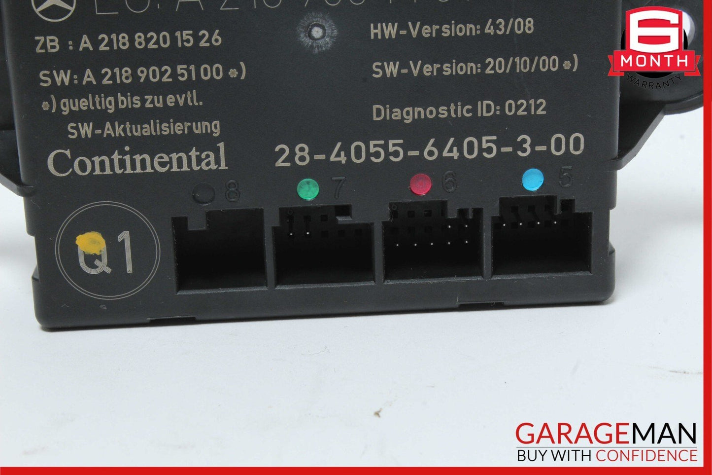 08-18 Mercedes C250 GLK350 CLS550 Rear Left Side Door Control Module Unit