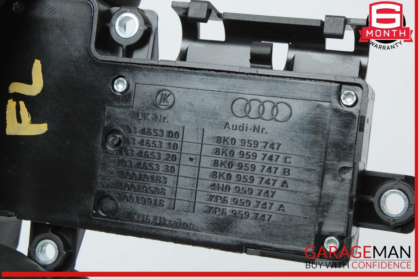 12-18 Audi Q5 A6 A7 Front Left Driver Side Power Seat Adjustment Switch OEM