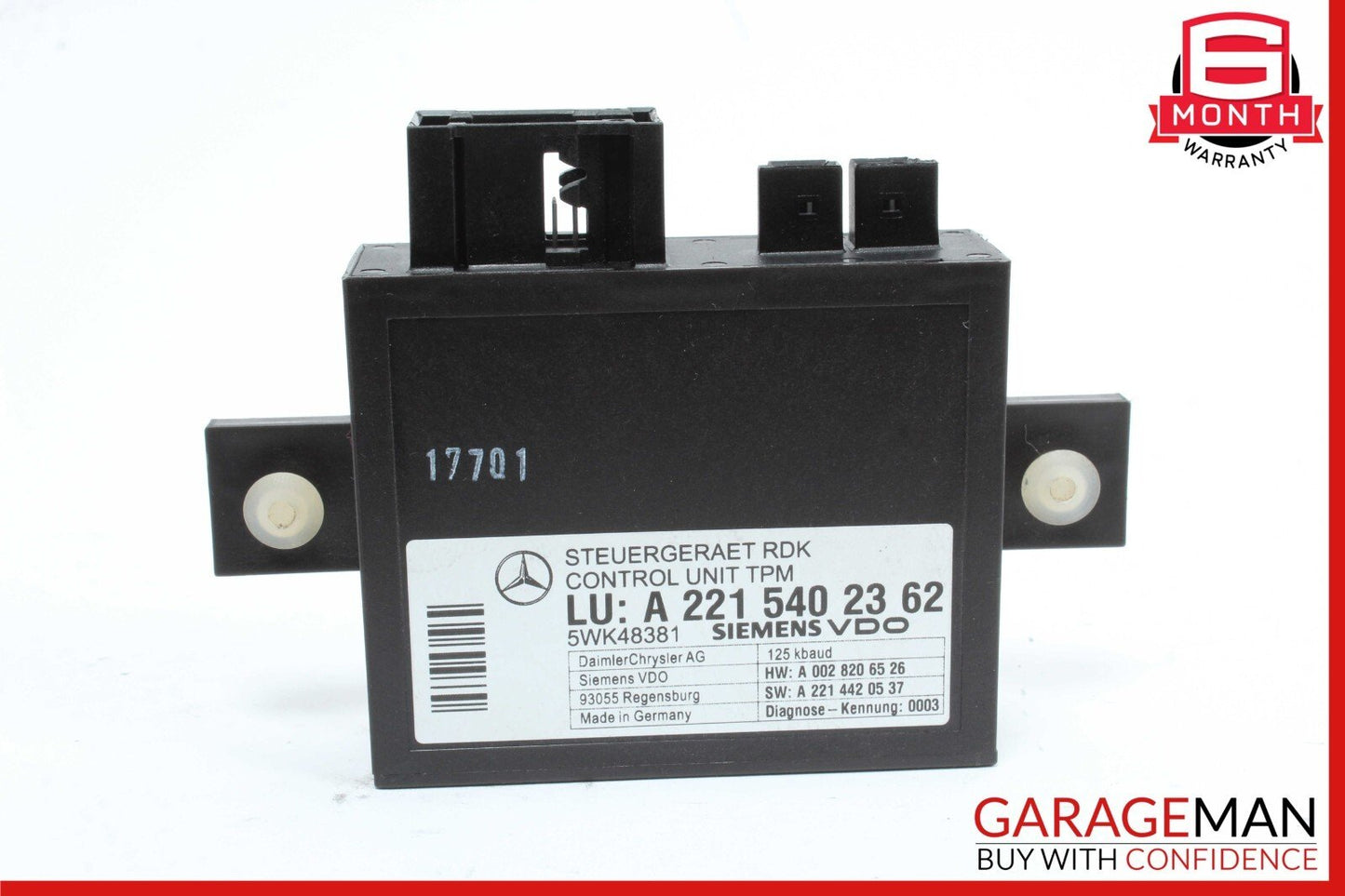 07-14 Mercedes W216 CL550 S63 AMG TPMS Tire Pressure Monitor Module Unit OEM