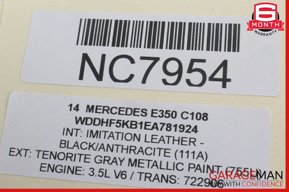 08-20 Mercedes W212 E350 E550 E400 Front Right Side Door Lock Latch Actuator OEM