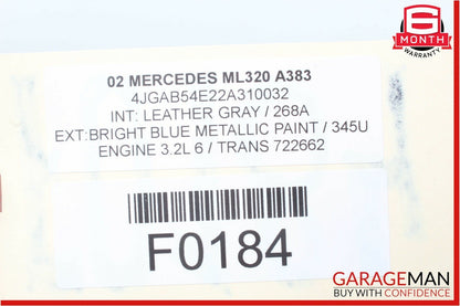 98-05 Mercedes W163 ML320 ML500 Rear Axle Differential Carrier 4460310012 OEM