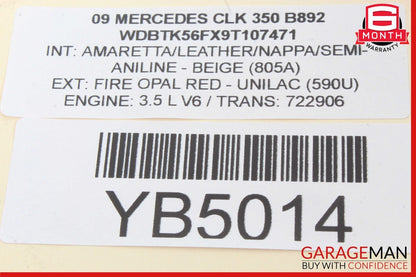 01-09 Mercedes W209 CLK350 CLK550 C350 Door Sound Audio Speaker 2038205802 OEM