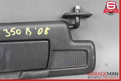 05-11 Mercedes R171 SLK350 Front Right Passenger Sun Visor Sunvisor Shade Black