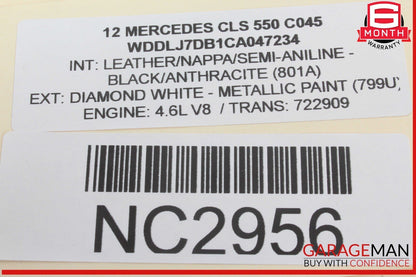 08-18 Mercedes W218 CLS550 E550 Front Left Side Seat Control Module Unit OEM