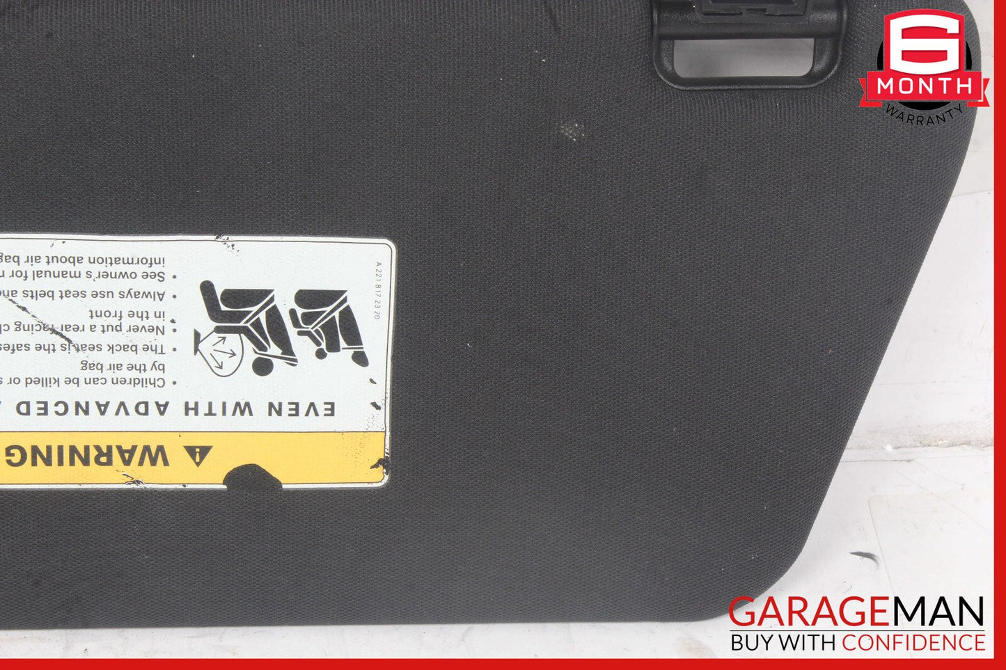 10-16 Mercedes W212 E350 E400 Front Right Side Sunvisor Sun Visor Cover OEM
