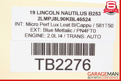19-21 Lincoln Nautilus FCM Computer Control Module OEM