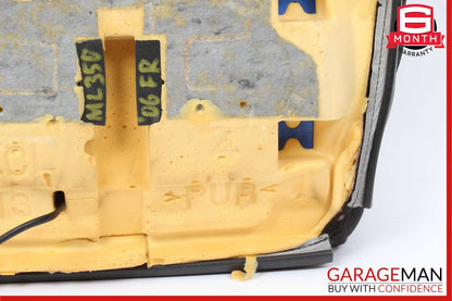 06-08 Mercedes W164 ML350 Front Right Side Lower Bottom Seat Cushion Black OEM