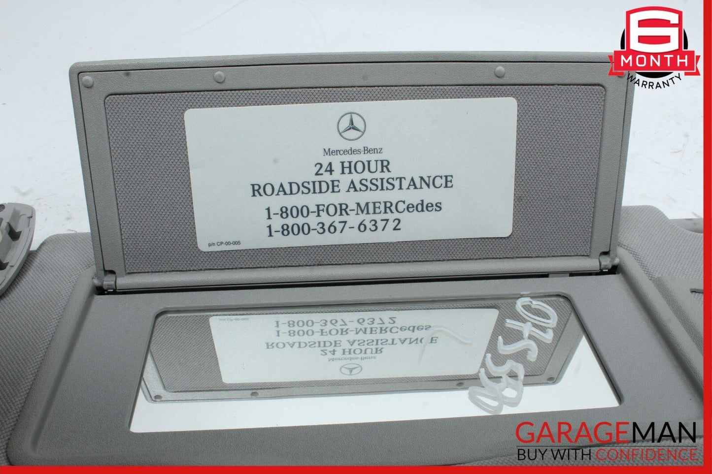 07-13 Mercedes W221 S550 Front Left Sun Visor Sun Shade Sunshade Sunvisor Suede