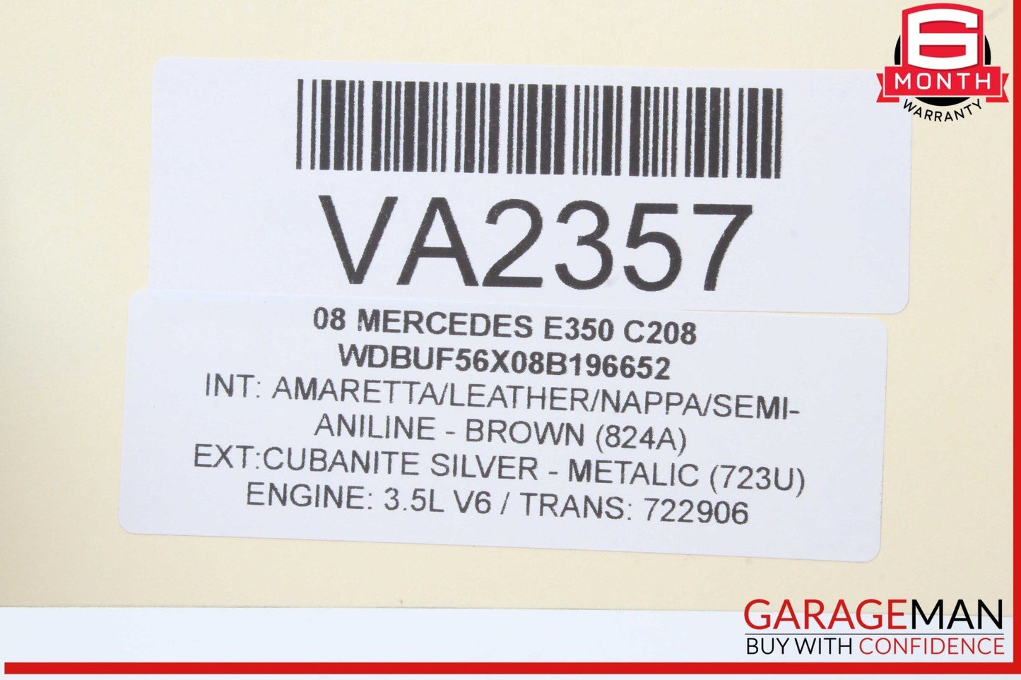 06-13 Mercedes W211 E350 ML350 R350 TPMS Tire Pressure Control 1645403762 OEM