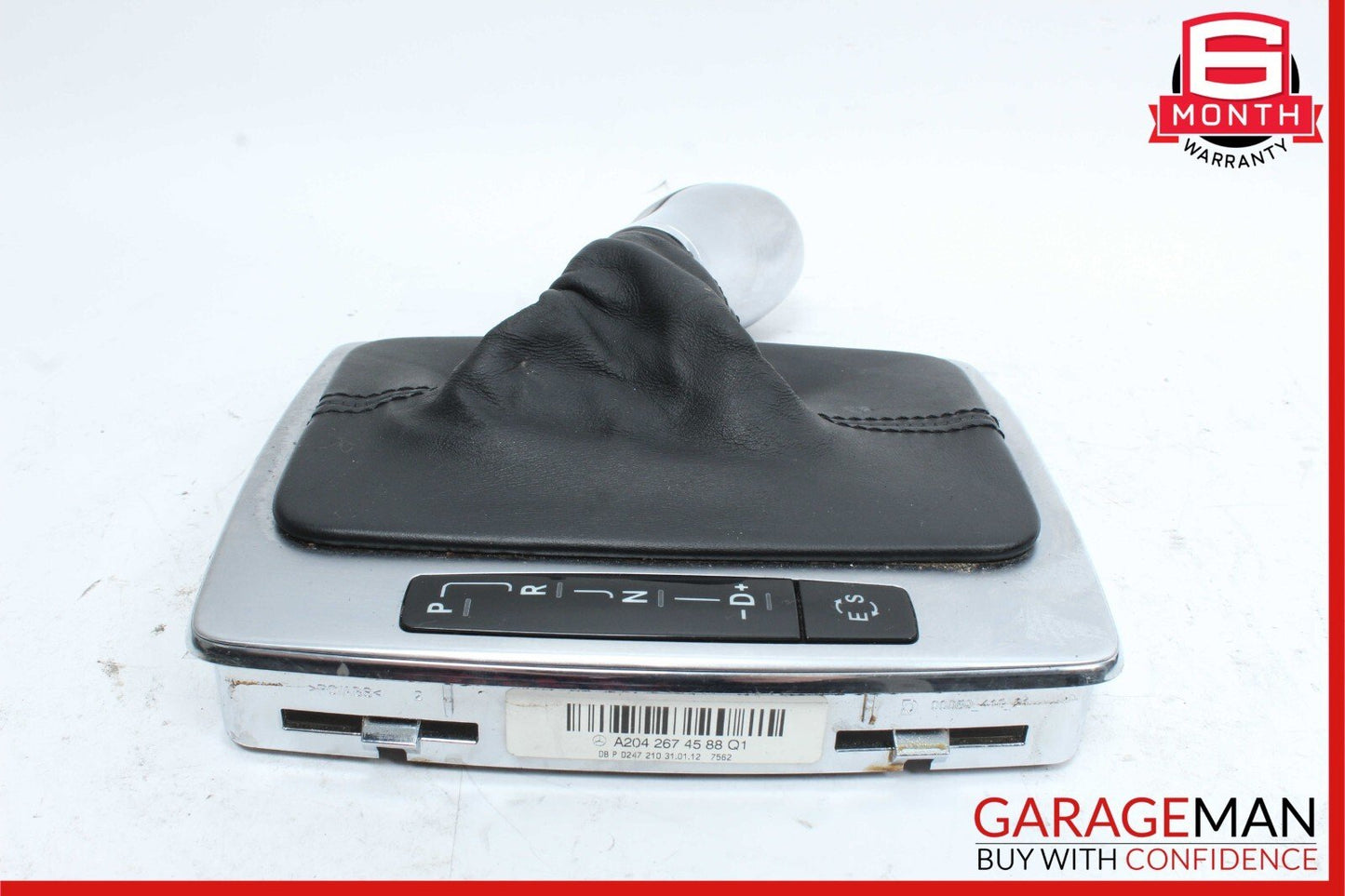 12-14 Mercedes W204 C250 C63 Gear Shift Selector Indicator Knob Boot Assembly