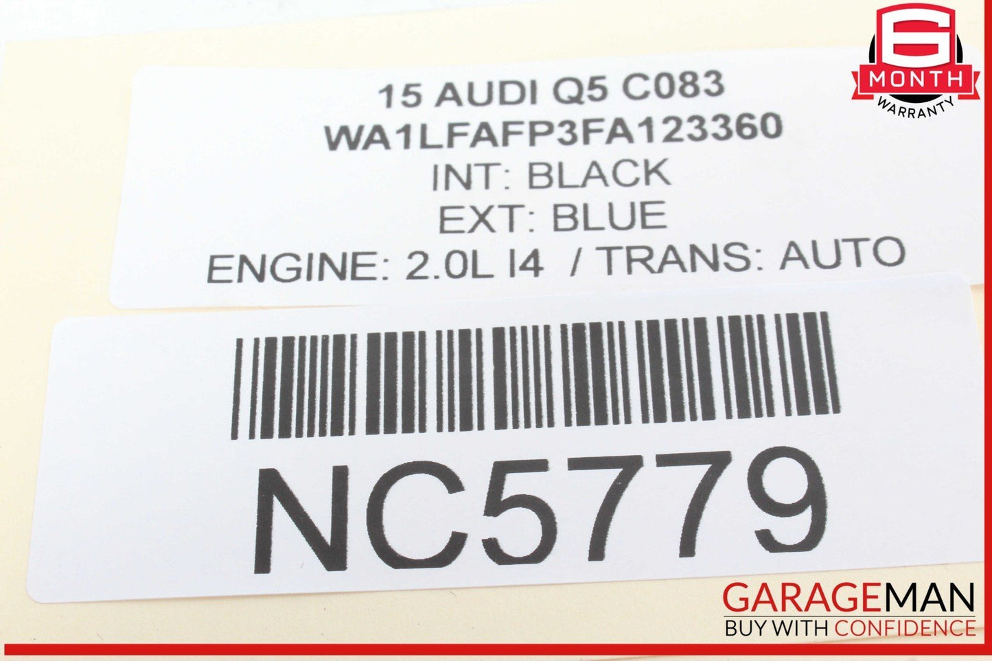 13-17 Audi Q5 Parking Brake Control Module Unit 8K0907801N OEM