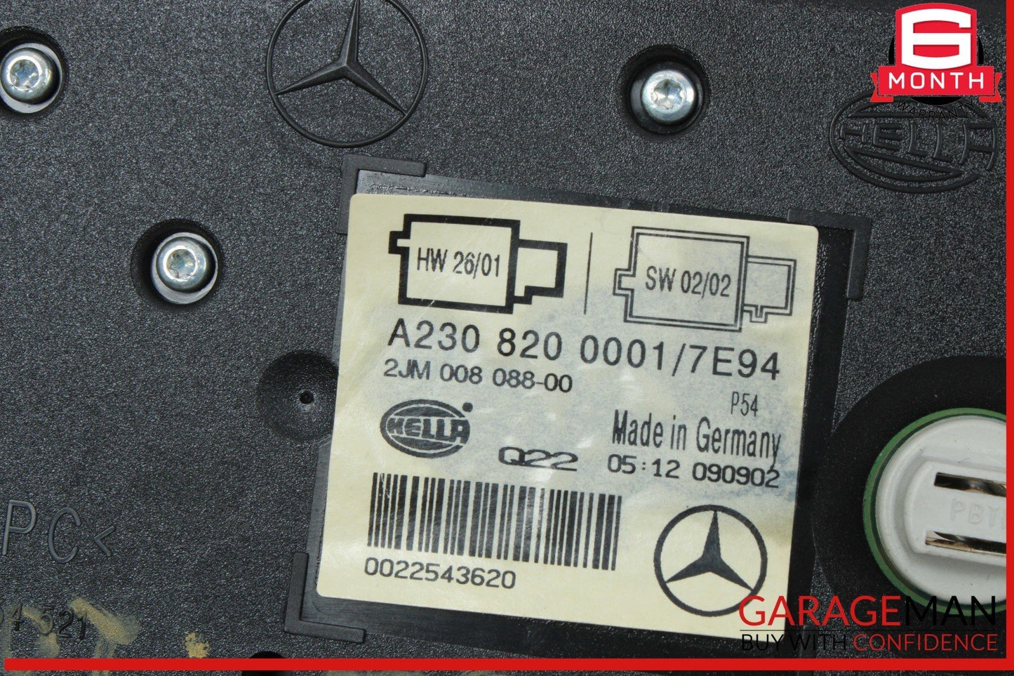 03-04 Mercedes R230 SL500 SL55 AMG Front Overhead Top Upper Dome Light Lamp OEM