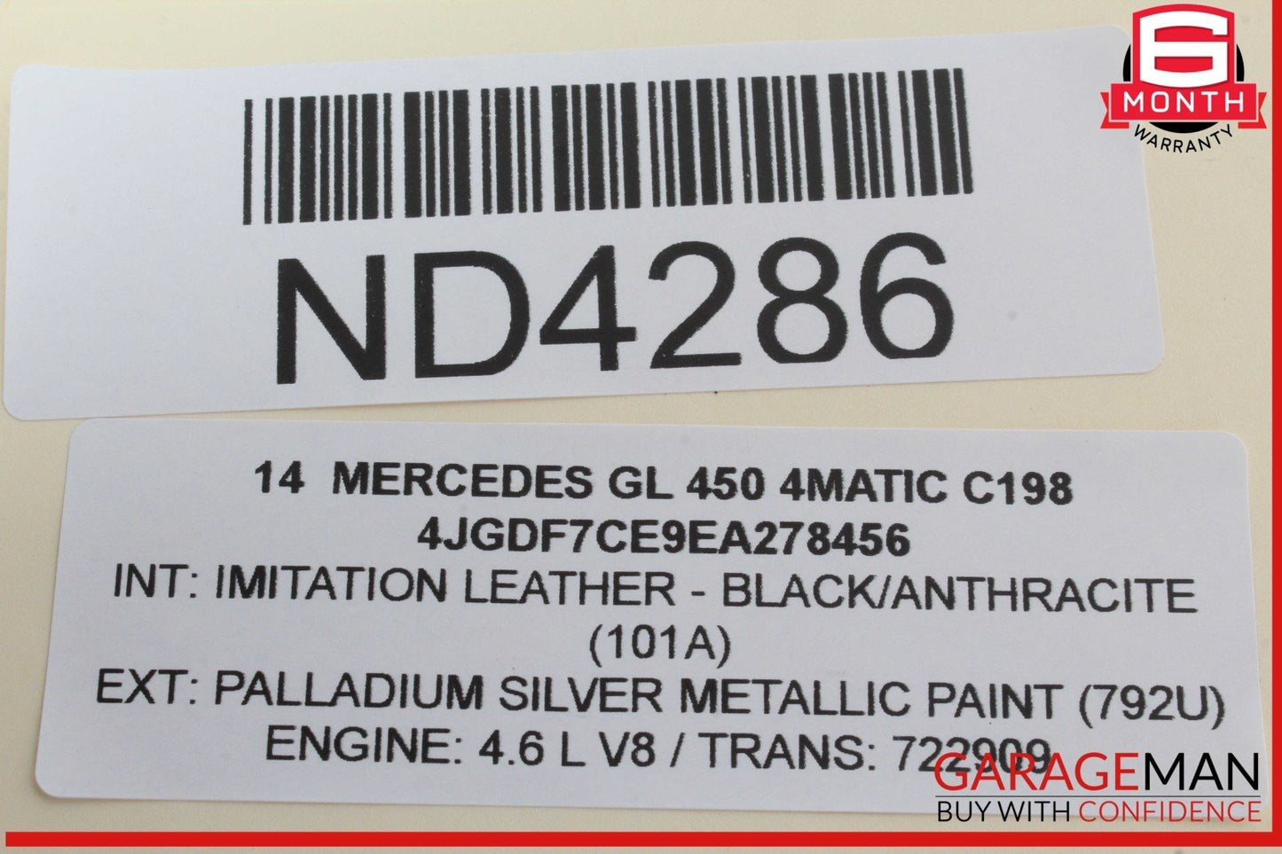 12-16 Mercedes X166 GL450 4MATIC Overhead Emergency Panel Control Switch OEM