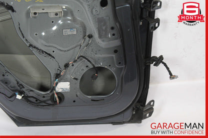 12-20 Tesla Model S Rear Left Driver Side Exterior Door Shell Panel Gray OEM