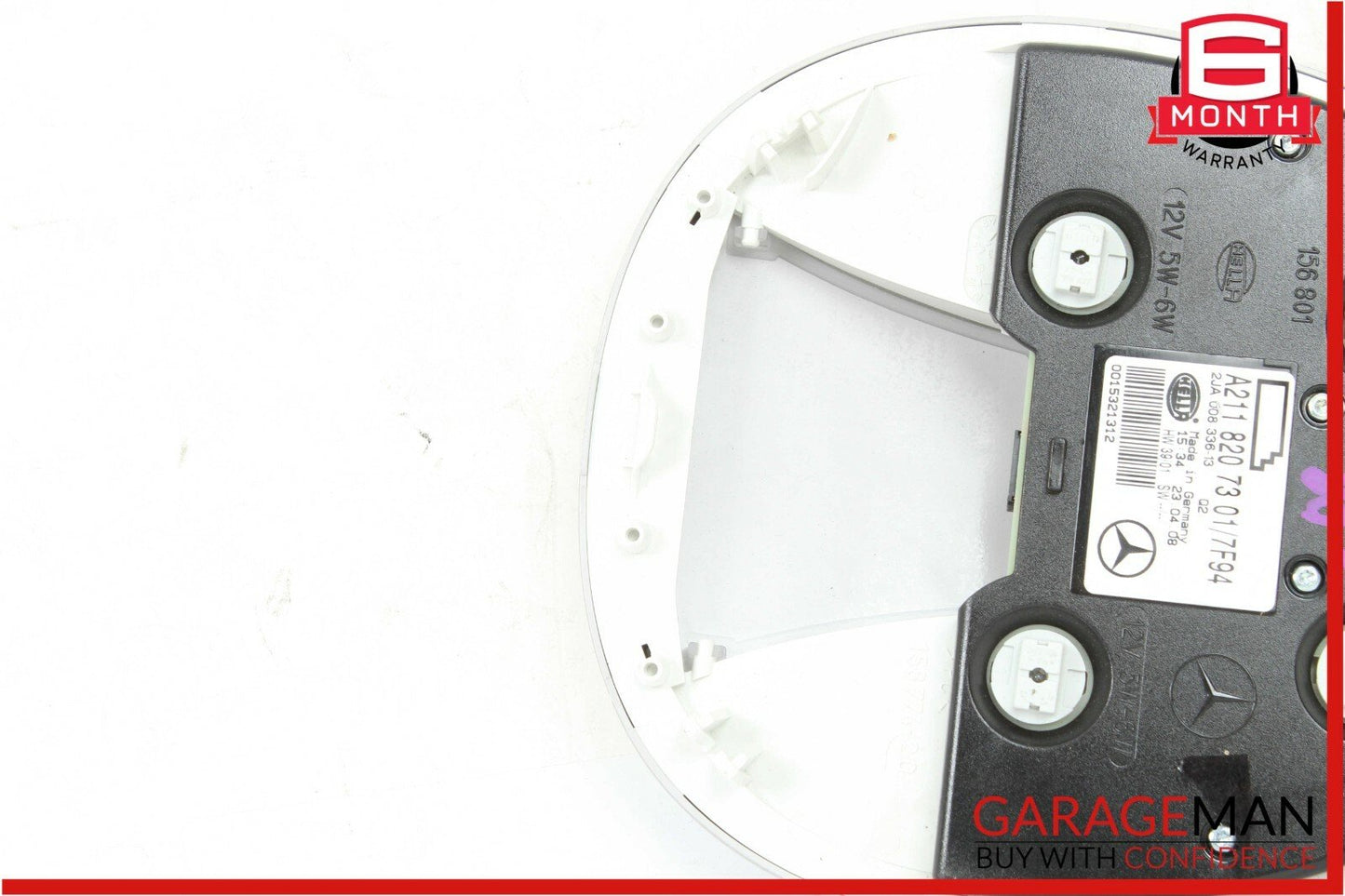 07-09 Mercedes W211 E350 E550 Rear Overhead Dome Light Reading Map Gray OEM