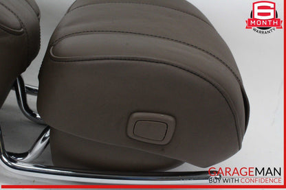 14-17 Mercedes W222 S550 Front Left and Right Side Head Rest Headrest Brown OEM